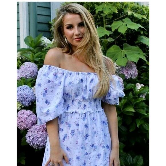 Loveshackfancy ×Target Cotton Tiered Midi Floral Dress Cottagecore Farmhouse 1X - Picture 2 of 8